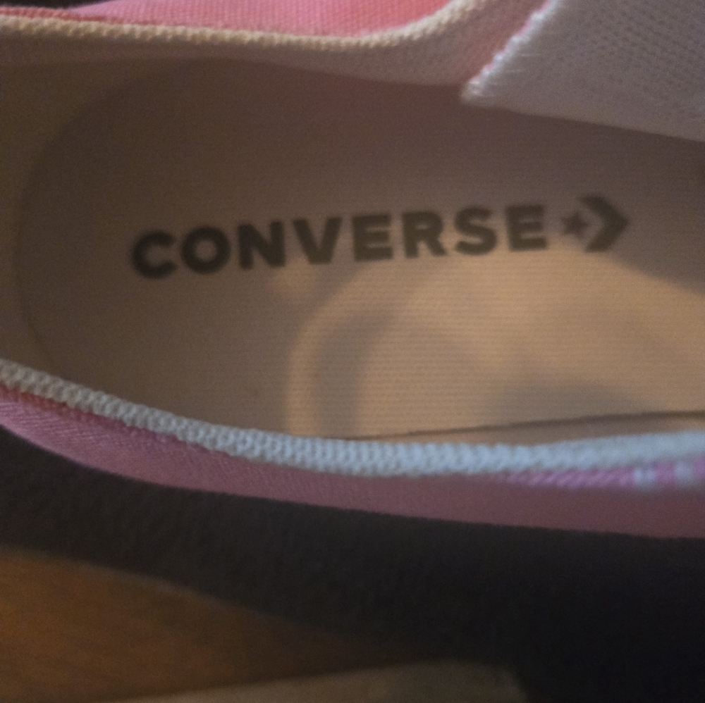Converse Pink Low Top Platform Canvas Sneakers - Picture 9 of 9
